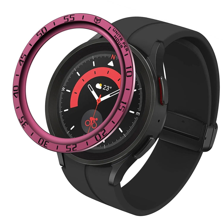 Gehäuse aus Stahl mit Zifferblattschutz, passend für Samsung Galaxy Watch5 Pro 45 mm (A-Style) und Samsung Galaxy Watch5 Pro 45 mm (E-Style).