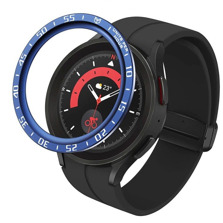 Gehäuse aus Stahl mit Zifferblattschutz, passend für Samsung Galaxy Watch5 Pro 45 mm (A-Style) und Samsung Galaxy Watch5 Pro 45 mm (E-Style).