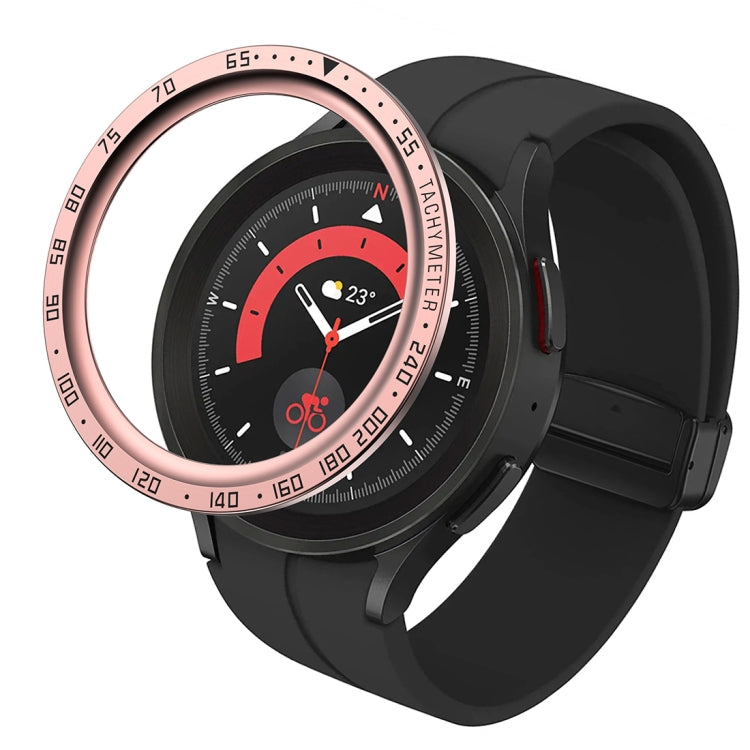 Gehäuse aus Stahl mit Zifferblattschutz, passend für Samsung Galaxy Watch5 Pro 45 mm (A-Style) und Samsung Galaxy Watch5 Pro 45 mm (E-Style).