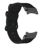 Nylon-Armband mit drei Ringen für Samsung Galaxy Watch4 / Watch4 Classic / Watch5 / Watch5 Pro