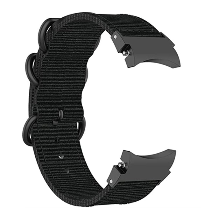 Nylon-Armband mit drei Ringen für Samsung Galaxy Watch4 / Watch4 Classic / Watch5 / Watch5 Pro
