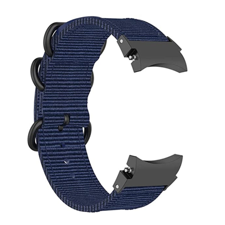 Nylon-Armband mit drei Ringen für Samsung Galaxy Watch4 / Watch4 Classic / Watch5 / Watch5 Pro