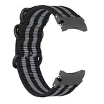 Nylon-Armband mit drei Ringen für Samsung Galaxy Watch4 / Watch4 Classic / Watch5 / Watch5 Pro