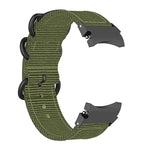 Nylon-Armband mit drei Ringen für Samsung Galaxy Watch4 / Watch4 Classic / Watch5 / Watch5 Pro