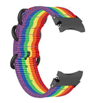 Nylon-Armband mit drei Ringen für Samsung Galaxy Watch4 / Watch4 Classic / Watch5 / Watch5 Pro