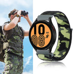Camouflage-Nylon-Armband, für Samsung Galaxy Watch5 40 mm/44 mm / Watch5 Pro