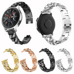 Row Diamonds Denim Chain Watch Band, For Samsung Galaxy Watch5 40mm/44mm / Watch5 Pro