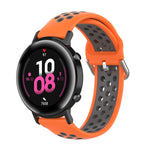 20mm Clasp Two Color Sport Wrist Strap Watchband, For Huawei Watch GT2 42MM, For Galaxy Watch Active2 / Active