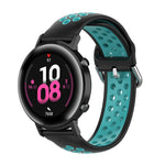 20mm Clasp Two Color Sport Wrist Strap Watchband, For Huawei Watch GT2 42MM, For Galaxy Watch Active2 / Active