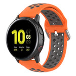 20mm Clasp Two Color Sport Wrist Strap Watchband, For Huawei Watch GT2 42MM, For Galaxy Watch Active2 / Active