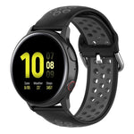 20mm Clasp Two Color Sport Wrist Strap Watchband, For Huawei Watch GT2 42MM, For Galaxy Watch Active2 / Active