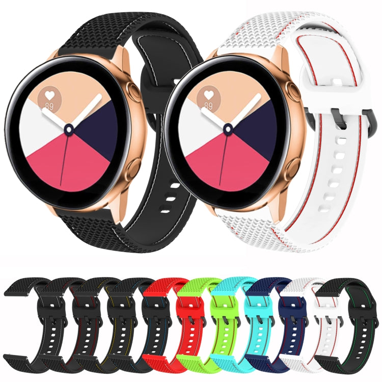Two-color Stitching Silicone Watch Band, For Samsung Galaxy Watch5 40mm/44mm / Watch5 Pro