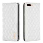 Diamond Lattice Magnetic Leather Flip Phone Case, For iPhone 8 Plus / 7 Plus