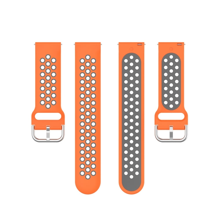 For Fitbit Versa 2 / Versa / Versa Lite 23mm Clasp Two Color Sport Wrist Strap Watchband