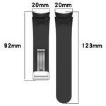 Two-color Silver Buckle Silicone Watch Band, For Samsung Galaxy Watch 5 Pro