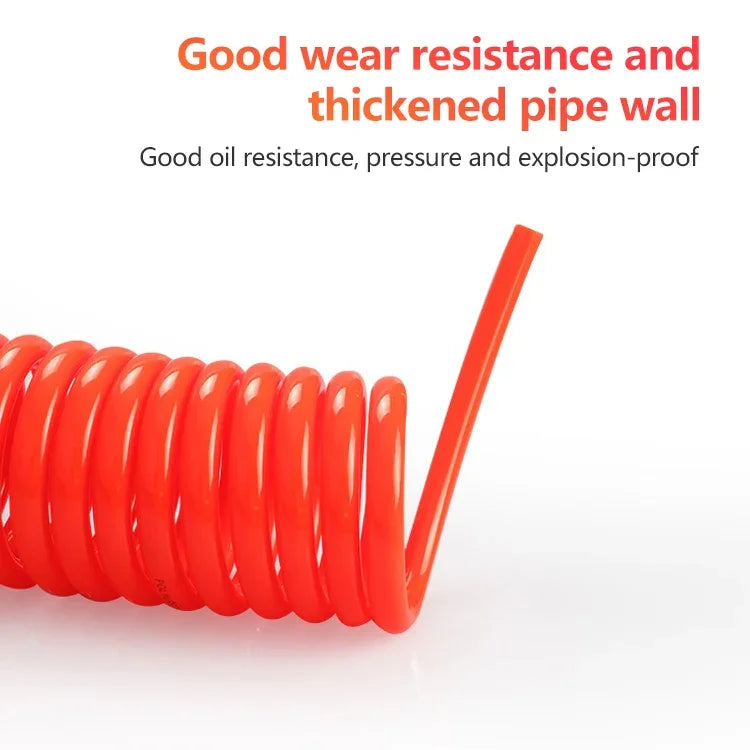 LAIZE Compressor Air Flexible PU Spring Tube with Connector, 8x5mm, 3m, with Connector, 8x5mm, 6m, with Connector, 8x5mm, 9m, with Connector, 8x5mm, 12m, with Connector, 8x5mm, 15m, with Connector, 10x6.5mm, 6m, with Connector                          ...