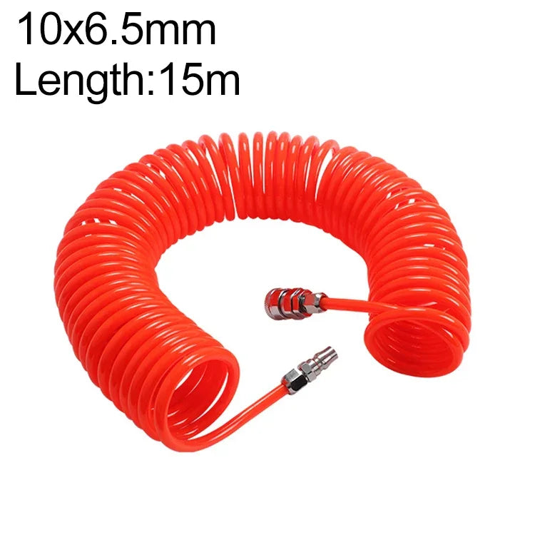 LAIZE Compressor Air Flexible PU Spring Tube with Connector, 8x5mm, 3m, with Connector, 8x5mm, 6m, with Connector, 8x5mm, 9m, with Connector, 8x5mm, 12m, with Connector, 8x5mm, 15m, with Connector, 10x6.5mm, 6m, with Connector                          ...