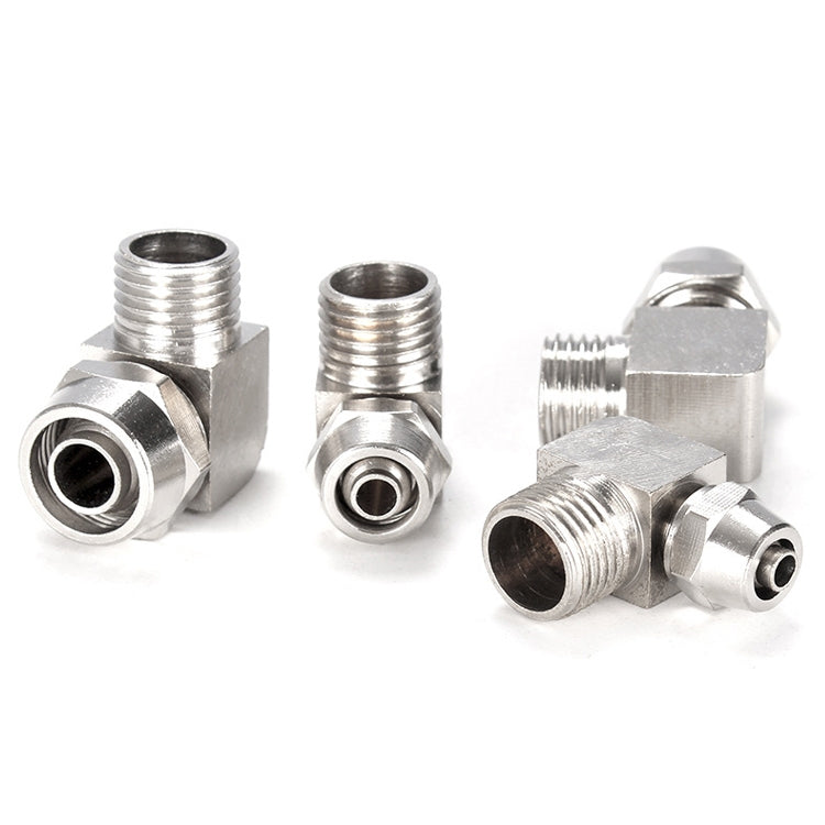 PL8-02 LAIZE Nickel Plated Copper Trachea Quick Fitting Lock Female Connector, PL4-M5, PL4-01, PL4-02, PL6-M5, PL6-01, PL6-02, PL8-01, PL8-02