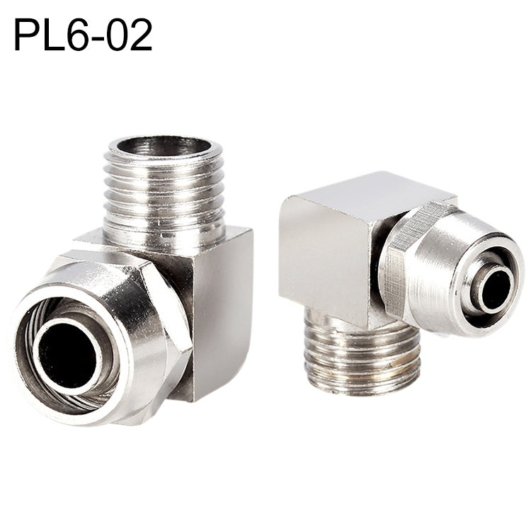 PL8-02 LAIZE Nickel Plated Copper Trachea Quick Fitting Lock Female Connector, PL4-M5, PL4-01, PL4-02, PL6-M5, PL6-01, PL6-02, PL8-01, PL8-02