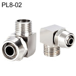PL8-02 LAIZE Nickel Plated Copper Trachea Quick Fitting Lock Female Connector, PL4-M5, PL4-01, PL4-02, PL6-M5, PL6-01, PL6-02, PL8-01, PL8-02