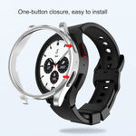 Electroplating Hollow Half-pack TPU Protective Case, For Samsung Galaxy Watch5 Pro 45mm