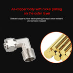 FL6-01 LAIZE Nickel Plated Copper Trachea Quick Fitting Twist Elbow Lock Female Connector, FL6-01, FL6-02, FL8-01, FL8-02, FL10-01, FL10-02