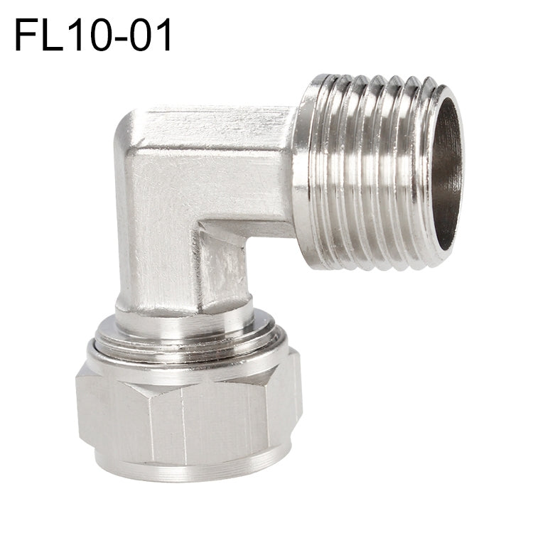 FL6-01 LAIZE Nickel Plated Copper Trachea Quick Fitting Twist Elbow Lock Female Connector, FL6-01, FL6-02, FL8-01, FL8-02, FL10-01, FL10-02