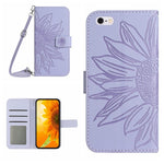 Skin Feel Sun Flower Pattern Flip Leather Phone Case, For iPhone 6, For iPhone 6s Plus, For iPhone 7 / 8, For iPhone 7 Plus / 8 Plus