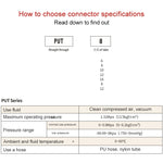 LAIZE Nickel Plated Copper Straight Pneumatic Quick Fitting Connector, PU-4, PU-6, PU-8, PU-10, PU-12, PU-14, PU-16