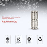LAIZE Nickel Plated Copper Straight Pneumatic Quick Fitting Connector, PU-4, PU-6, PU-8, PU-10, PU-12, PU-14, PU-16