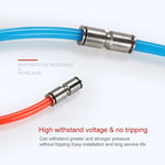 LAIZE Nickel Plated Copper Straight Pneumatic Quick Fitting Connector, PU-4, PU-6, PU-8, PU-10, PU-12, PU-14, PU-16