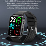 F100 1.7 inch HD Square Screen TPU Strap Smart Watch Supports Body Temperature Monitoring/Blood Oxygen Monitoring, TPU Strap(Black), TPU Strap(Red), TPU Strap(Blue)