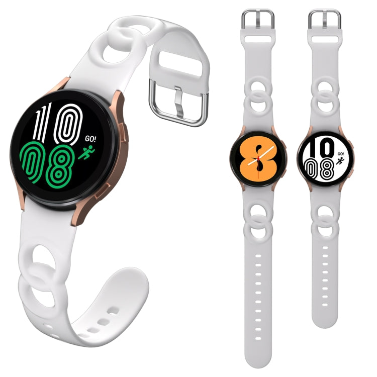 Hollowed Double Loop Silicone Watch Band, For Samsung Galaxy Watch 5 40mm / 44mm