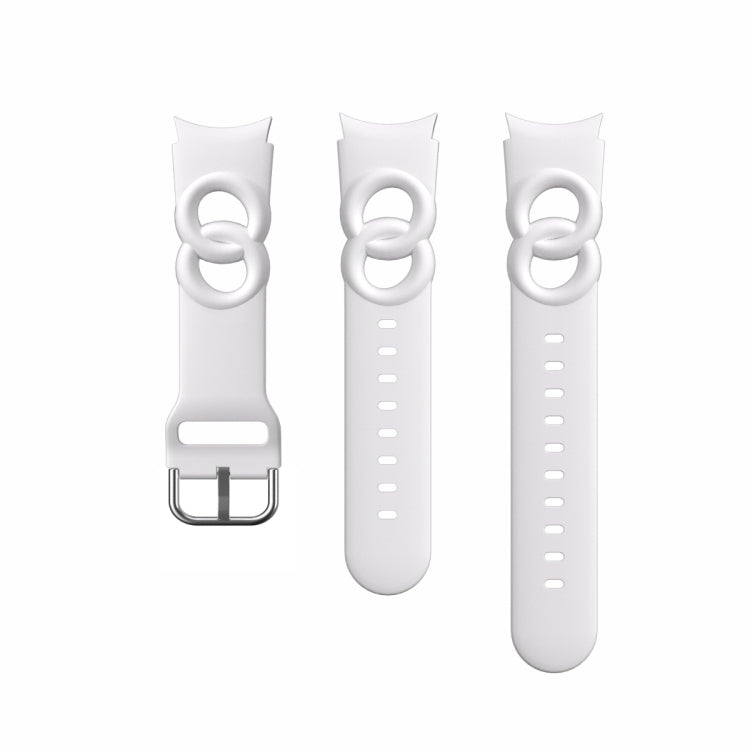 Hollowed Double Loop Silicone Watch Band, For Samsung Galaxy Watch 5 40mm / 44mm