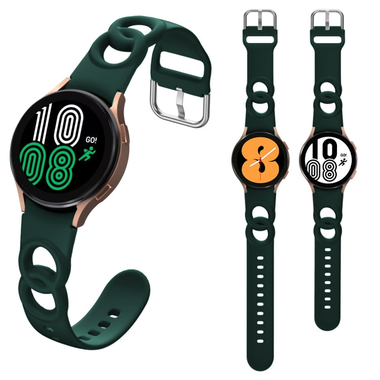 Hollowed Double Loop Silicone Watch Band, For Samsung Galaxy Watch 5 40mm / 44mm