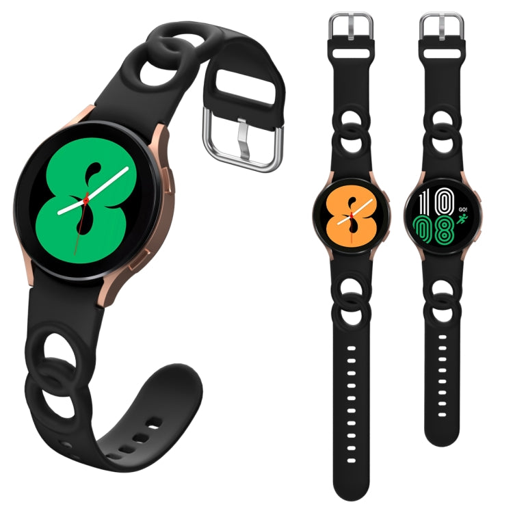 Hollowed Double Loop Silicone Watch Band, For Samsung Galaxy Watch 5 40mm / 44mm