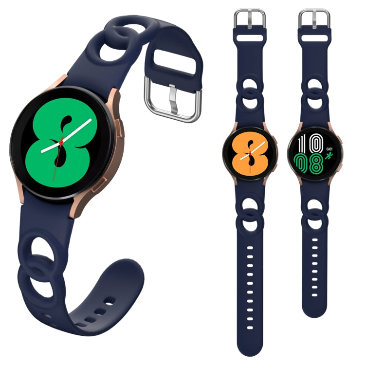 Hollowed Double Loop Silicone Watch Band, For Samsung Galaxy Watch 5 40mm / 44mm