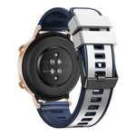 Plain Weave Two-color Silicone Watch Band, For Samsung Galaxy Watch 5 Pro 45mm