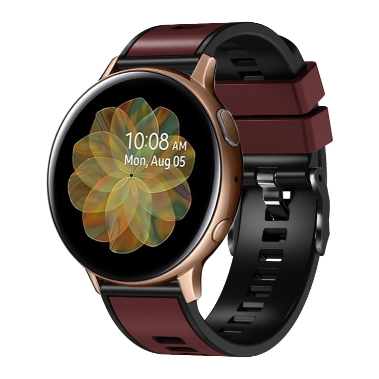 Plain Weave Two-color Silicone Watch Band, For Samsung Galaxy Watch 5 Pro 45mm