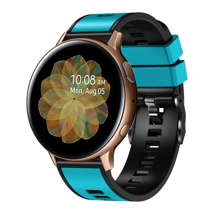 Plain Weave Two-color Silicone Watch Band, For Samsung Galaxy Watch 5 Pro 45mm