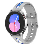 Silikonarmband mit vertikaler Maserungsprägung, für Samsung Galaxy Watch 5 (40 mm/44 mm) und Samsung Galaxy Watch 5 Pro (45 mm)