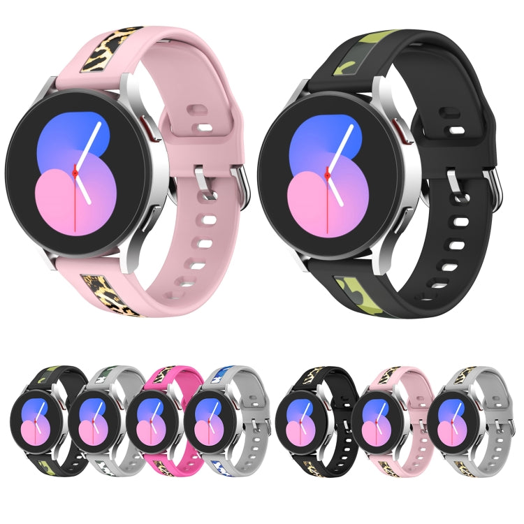 Silikonarmband mit vertikaler Maserungsprägung, für Samsung Galaxy Watch 5 (40 mm/44 mm) und Samsung Galaxy Watch 5 Pro (45 mm)