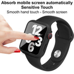 imak Silicone Watch Band PC Frame with Tempered Glass Film, For Apple Watch SE 2022 40mm, For Apple Watch SE 2022 44mm