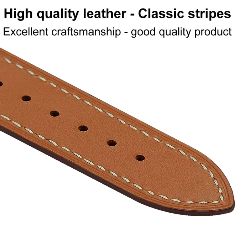 imak PG1 Series Leather Watch Band, For Apple Watch Series 4/5/6/SE 1/2/3 40mm, For Apple Watch Series 4/5/6/SE 1/2/3 44mm, For Apple Watch Series 8 41mm, For Apple Watch Series 8 45mm