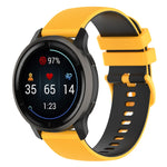 Small Plaid Texture Two-color Silicone Watch Band, For Suunto 5 Peak
