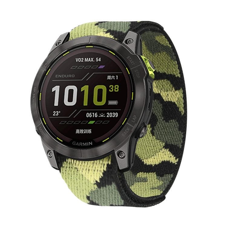 Hook And Loop Fastener Nylon Watch Band, For Garmin Fenix 7, For Garmin Fenix 7X