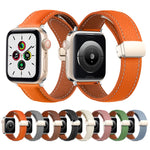 Folding Buckle Genuine Leather Watch Band, For Apple Watch Ultra 49mm / Series 8&7 45mm / SE 2&6&SE&5&4 44mm / 3&2&1 42mm, For Apple Watch Series 8&7 41mm / SE 2&6&SE&5&4 40mm / 3&2&1 38mm