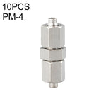 PM-4 LAIZE 2pcsNickel Plated Copper Straight Pneumatic Quick Connector, PM-4 (2pcs), PM-6 (2pcs), PM-8 (2pcs), PM-10 (2pcs), PM-12, PM-14, PM-16