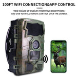 Caméra de chasse Wi-Fi H888WIFI avec écran TFT 2,4 pouces et résolution 4K
