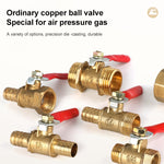 Pneumatic Hose Connector Copper Ball Valve, Inside 2-Barb 8mm, Inside 2-Barb 10mm, Inside 3-Barb 8mm, Inside and Outside 1 1/8 inch, Inside and Outside 2 1/4 inch, Inside and Outside 3 3/8 inch, Inside and Outside 4 1/2 inch, Double Inside 1 1/8 inch  ...